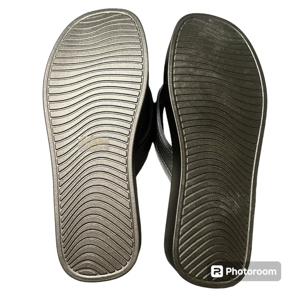 Athlefit‎ Women's Platform Slip On Wedge Thong Flip Flop/Sandals | NEW/NWT!!🖤✔️